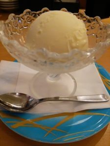 めっけもん 国分店の〆のアイス