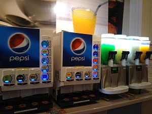 ドリンクバーの飲み物の画像