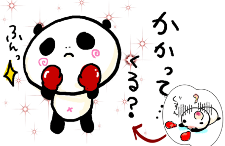 パンダボクサーのイラスト