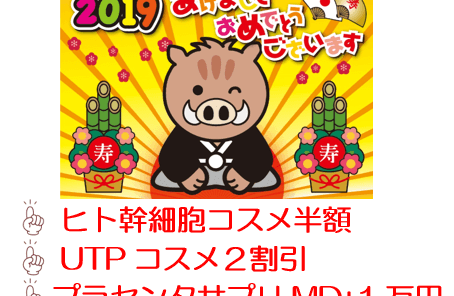 年始の挨拶とキャンペーン内容のイラスト