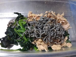 材料を合わせた写真