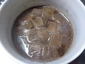 高野豆腐も入れレンチン後冷ます写真