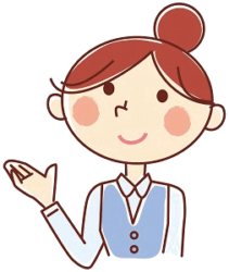 説明する女性のイラスト