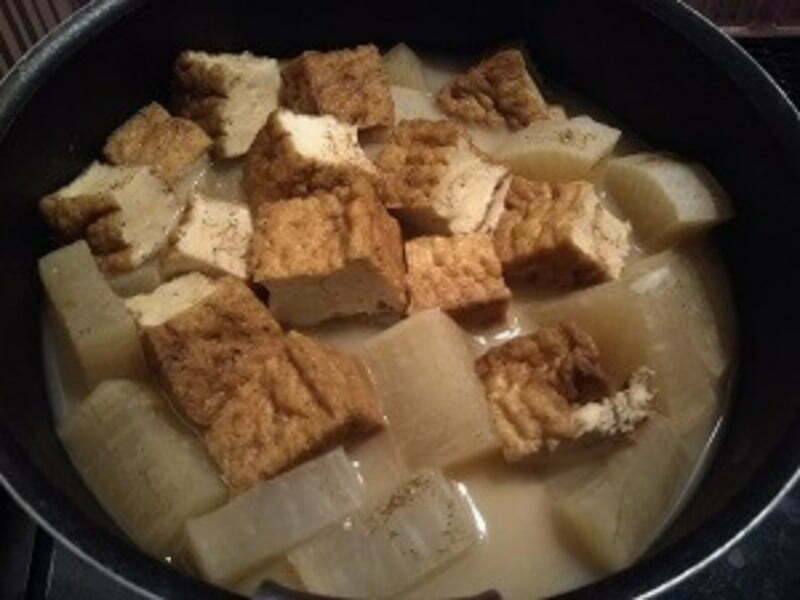 全ての材料を入れ煮た写真