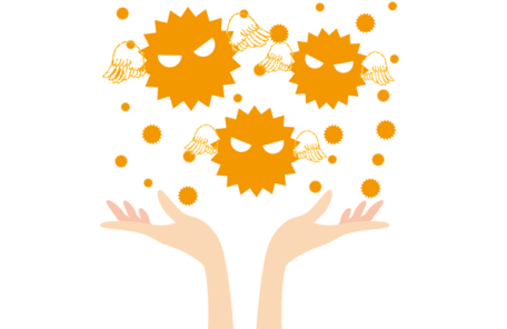 嫌な思い出を手放すイラスト