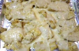 Heat with cheese on toaster