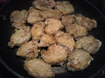 ヒレ肉を両面焼いた写真