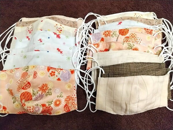 作ったマスクの写真