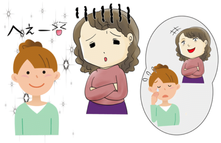 マウンティングしてくる人に復讐した人のイラスト