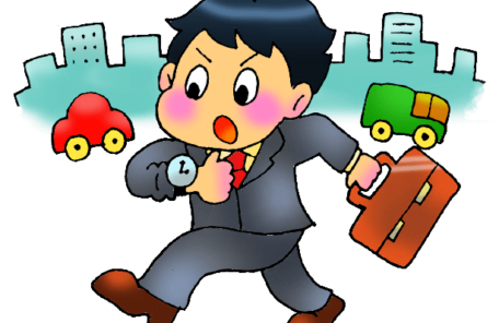 バリバリ働く人のイラスト