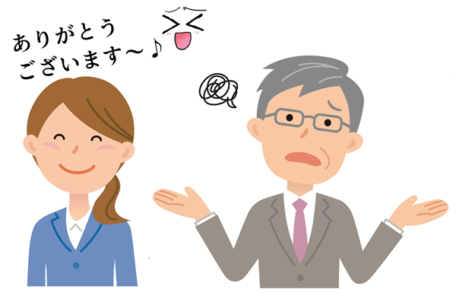 マウンティングを上手くかわせるようになった人のイラスト