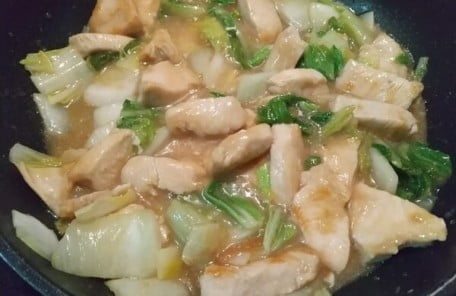 Bake in a frying pan and season