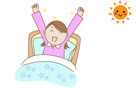 幸福感に満たされた人のイラスト