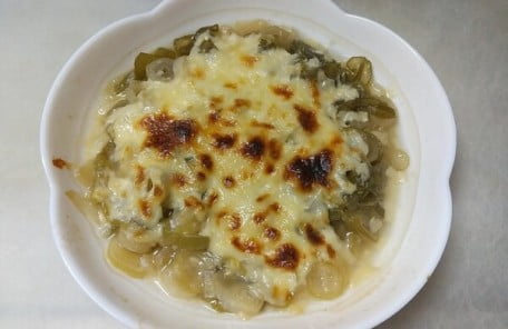 Bake in a toaster until browned