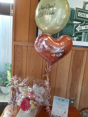 ドールへプレゼントしたバルーンの写真