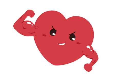 強い心のイラスト