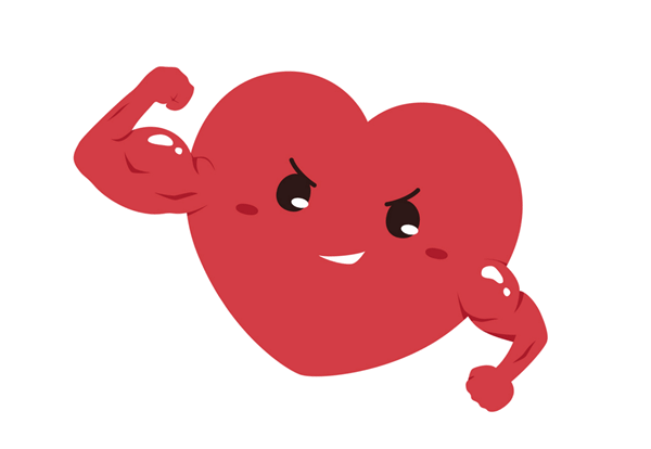 強い心のイラスト