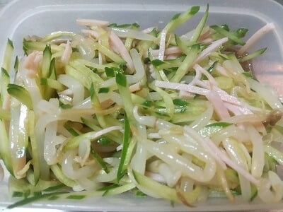 調味料を合わせ全部を入れて混ぜる