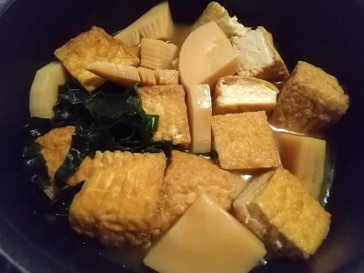 たけのこから煮る