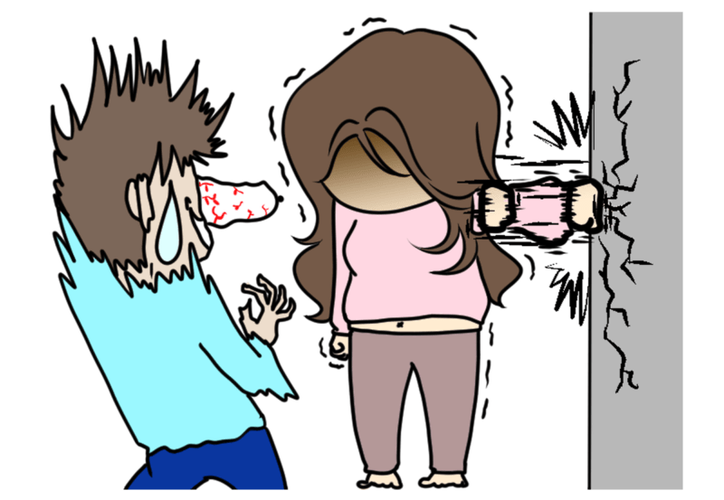 妻がプチギレたイラスト