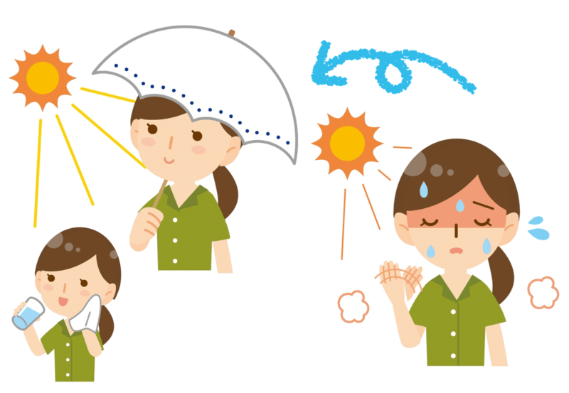 脱水対策のイラスト