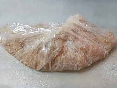 調味料と一緒にポリ袋に入れてよく揉む