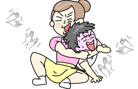 強くなった女性のイラスト