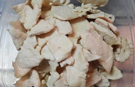 鶏むね肉1枚の量出来上がり