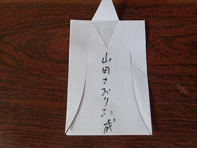 鹿児島神宮の年越しの祓の申込する人形の写真