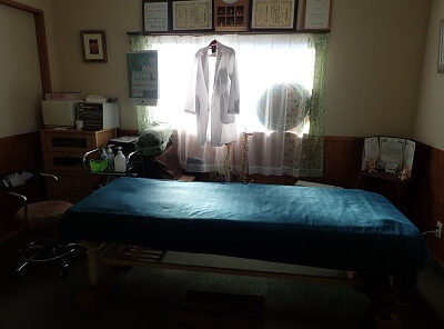 もりの治療院の修先生の施術部屋の写真
