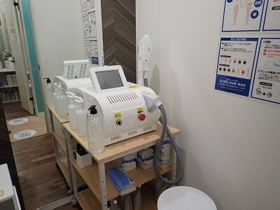 チョコザップ谷山店の脱毛機