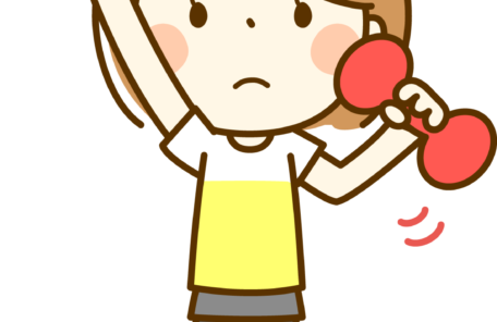 筋トレをする女性