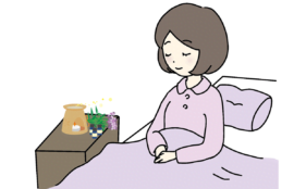 寝る前にラベンダーをたく人