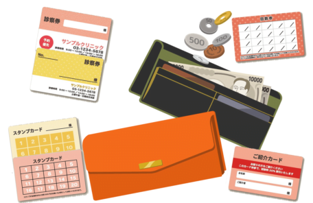 財布の中身のイラスト