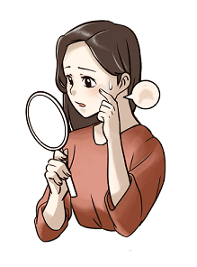 消えにくいシミ1