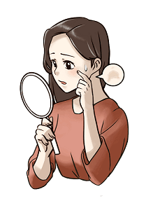 消えにくいシミ1