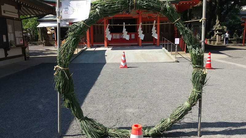 夏越しの祓の茅の輪